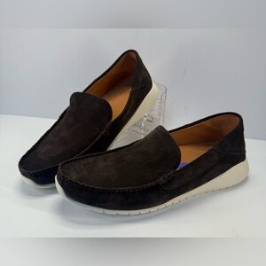 NWT OluKai Men's Ka'a Loafer - dark wood brown leather , size 11.5